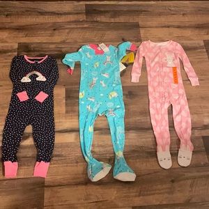 3 set of NWT pajamas all size 2t one has stain